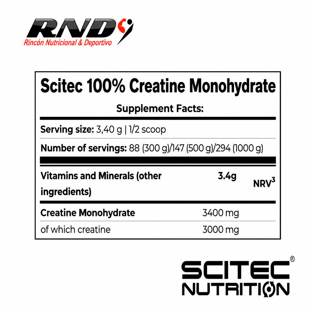 100% CREATINE MONOHYDRATE