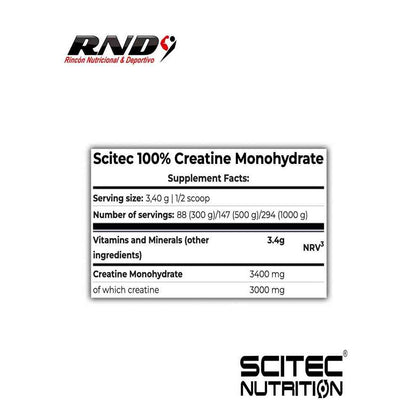 100% CREATINE MONOHYDRATE