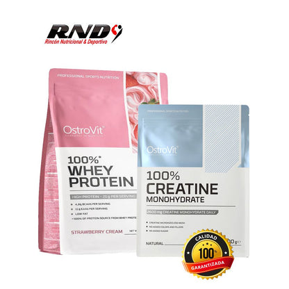 100% WHEY PROTEIN (700 GRS) + CREATINE (500 GRS)