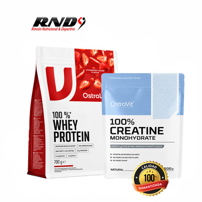 100% WHEY PROTEIN (700 GRS) + CREATINE (500 GRS)