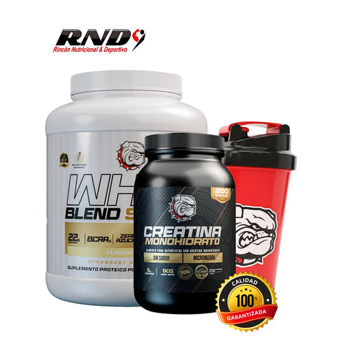 WHEY BLEND PROTEIN (5 LBS) + CREATINE FDA (1 KG) + SHAKER