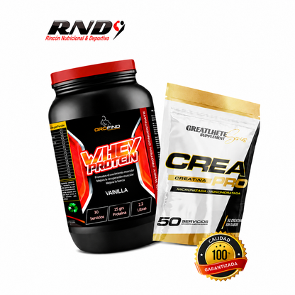 WHEY PROTEIN (2 LBS) + CREATINA (250 GRS)