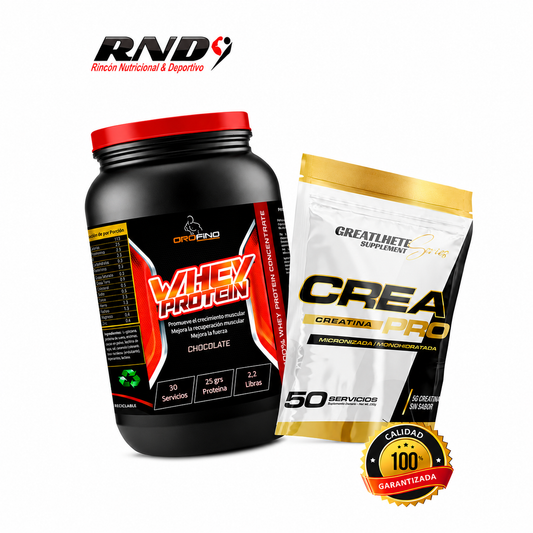 WHEY PROTEIN (2 LBS) + CREATINA (250 GRS)