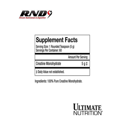 100% CREATINE MONOHYDRATE