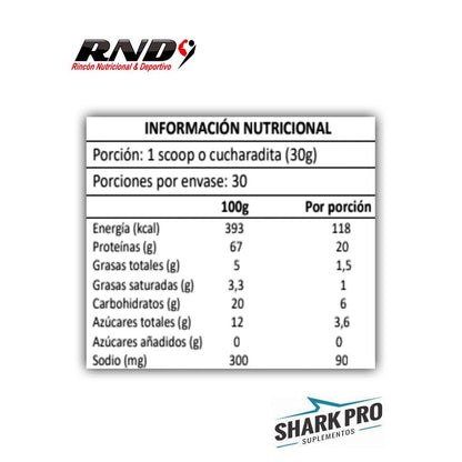 100% WHEY PROTEIN 900 GRS