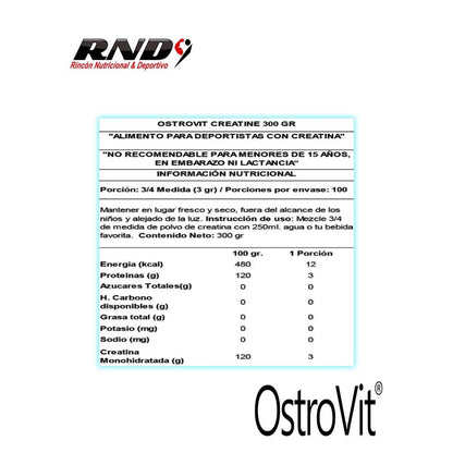 2 CREATINE MONOHYDRATE (300 GRS)