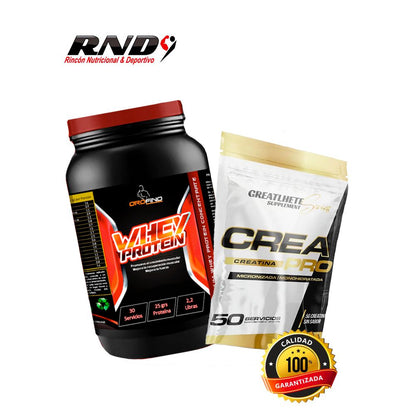 PACK WHEY PROTEIN (2 LBS) + CREATINA (250 GRS)