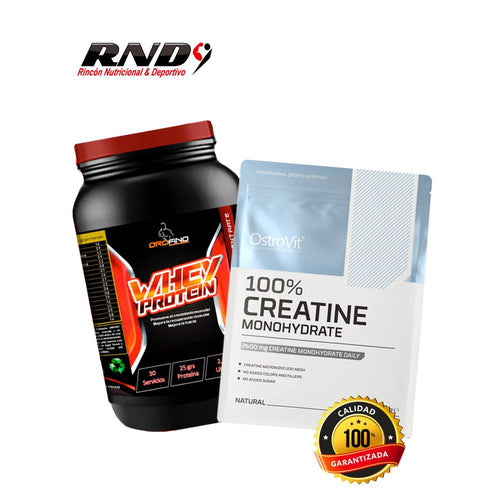 PACK WHEY PROTEIN (2 LBS) + CREATINE (500 GRS)