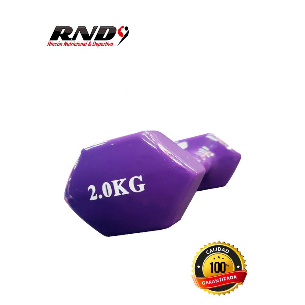 MANCUERNA 3 KG AZUL O MORADO (UNIDAD) VINILO