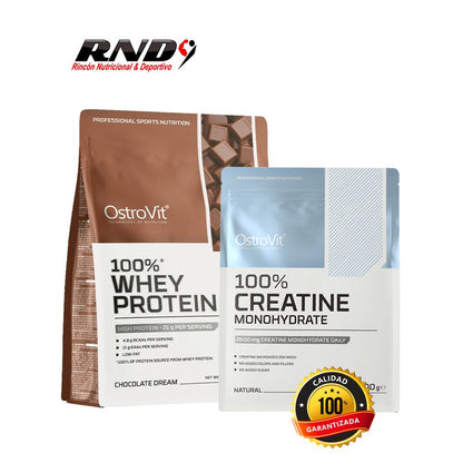 100% WHEY PROTEIN (700 GRS) + CREATINE (500 GRS)