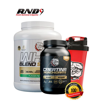 WHEY BLEND PROTEIN (5 LBS) + CREATINE FDA (1 KG) + SHAKER
