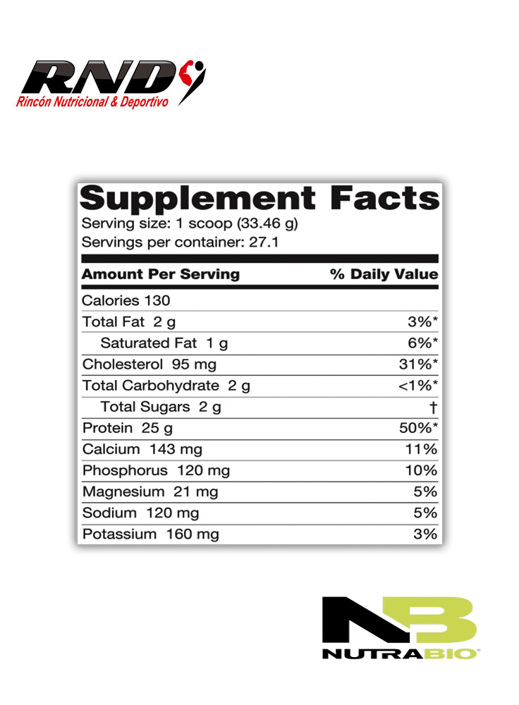 CLASSIC WHEY (2 LBS) + CREATINE NUTRABIO (150 GR) 